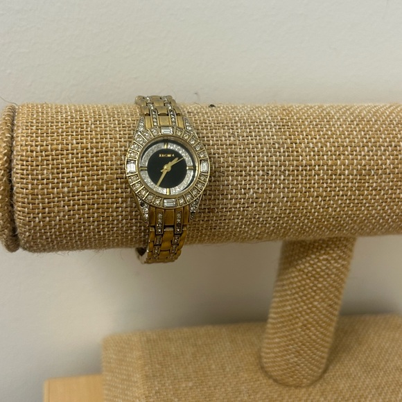 Vintage Ladies Elgin Swarovski Crystal Accent Watch – Petite Gold Tone main image 4